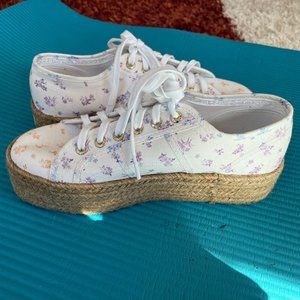 Superga x Loveshack Fancy Floral Print Espadrille Style Sneaker